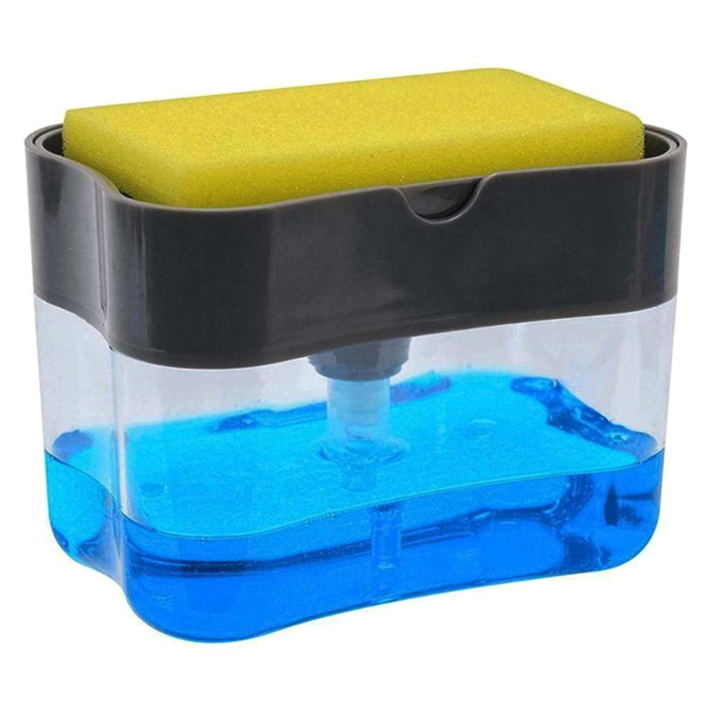 2-in-1 liquid soap dispenser with sponge holder 2-in-1 liquid soap dispenser with sponge holder